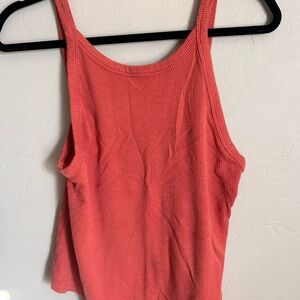 Free People Coral Ribbed Women's Tank Top